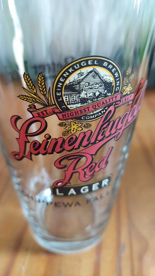 the better red, leinenkugel's red lager brewing co. beer libbey pint glass