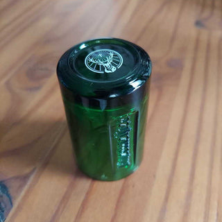 Green heavy glass embossed jagermeister 1 fl oz shot glass