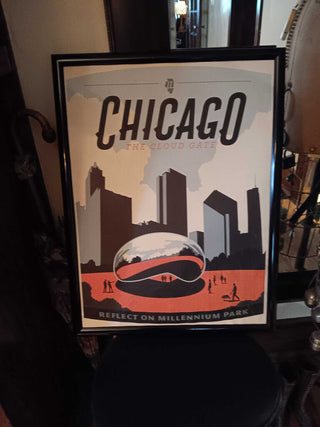 Chicago Poster (plastic frame) As Shown 18 x 24"