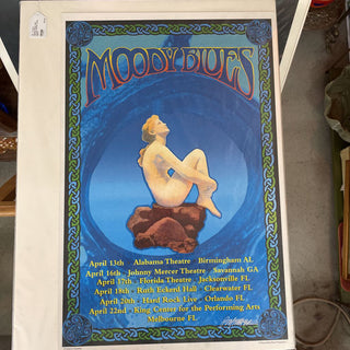 Moody Blues 2001 concert poster artist signed