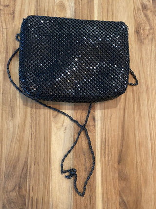 Vintage Apri Nights Black Mesh Metal Purse