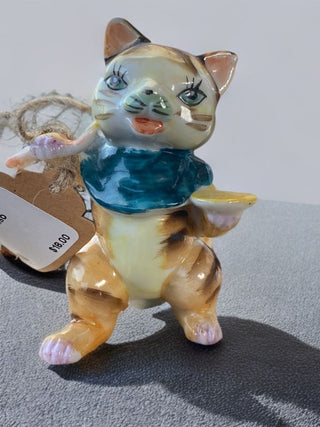 1950s Porcelain Tilso Cat Figurine