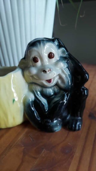 Midcentury Tiki Monkey Planter (T&M) firm