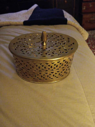 Vint.Brass Trinket Box