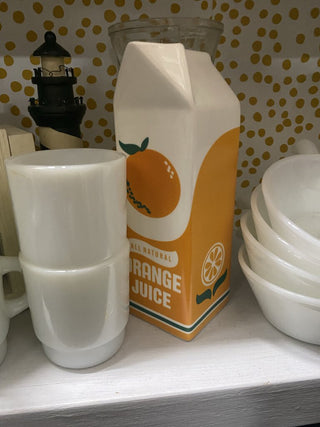 Juice Carton Ceramic Vase