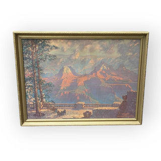 H. Raymond, Grand Canyon Print in Gold Frame