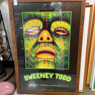 Sweeney Todd Lyric Opera poster framed