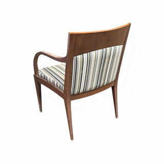 Wood Arm Chair with Upholstered Set and Back