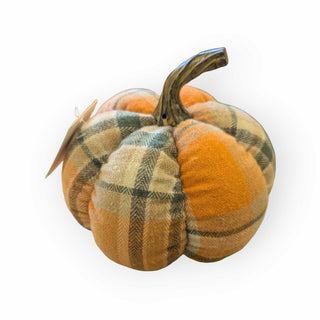 Plaid Fabric Pumpkin