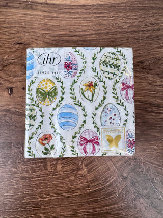 Easter Bunny Eggs | 3 Ply Cocktail Napkin | Pack of 20