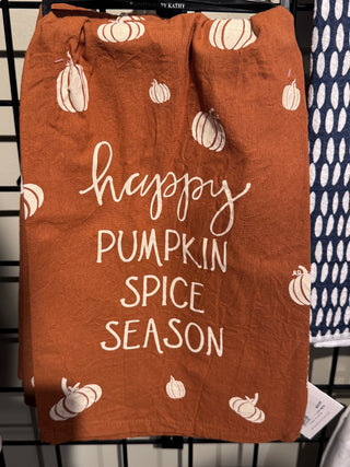 Happy Pumpkin Spice Season Kitchen Towel