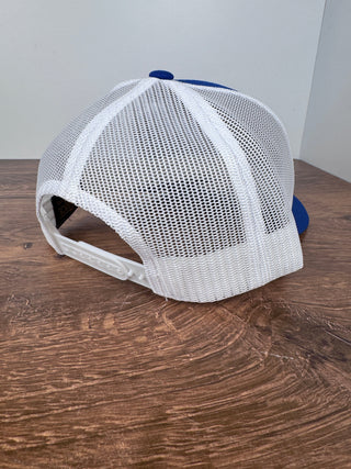 Chicago Flag Patch Trucker Hat - Blue & White