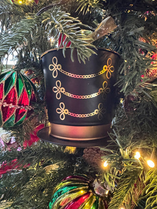 Large Nutcracker Tin Hat Planter