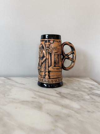 West German Pretzel Bakery Beer Stein