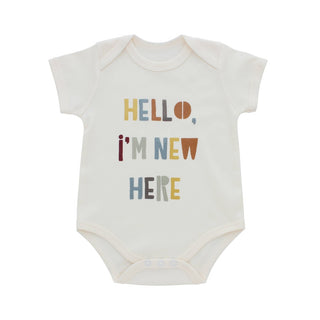Hello, I'm New Here Cotton Onesie - Great Gift! 3-6 M