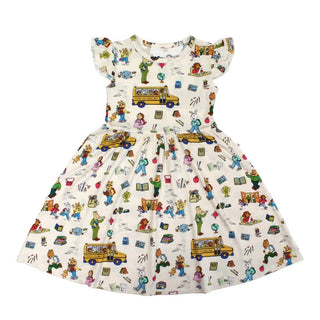 Arthur™ Back to School Short Sleeve Twirl Dress 4-5 T