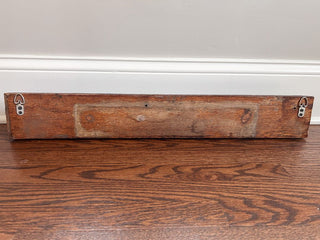 Antique Wooden Coat Rack w/ Metal Hooks 30WX4DX5H