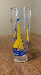 Federal Glass Sailboat Tumbler