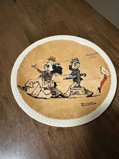 Norman Rockwell Promenade a Paris Plate