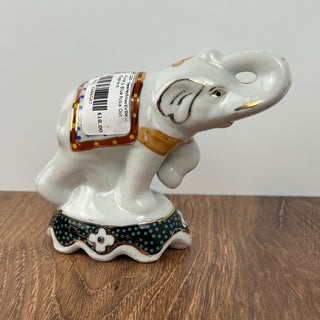 Floral & Blue Polka Dot Elephant