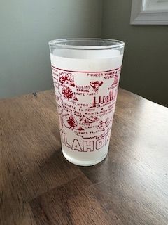 Hazel Atlas Souvenir Oklahoma Glass
