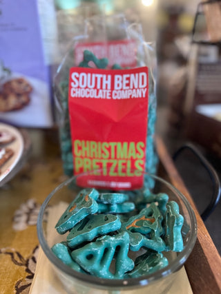 Christmas Tree Mint Chocolate Covered Pretzels - 14oz