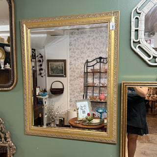 Large Gold Framed Mirror 26Wx1Dx32H