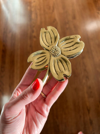 Virginia Metalcrafters Brass Dogwood Paper Clip