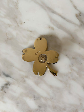 Virginia Metalcrafters Brass Dogwood Paper Clip