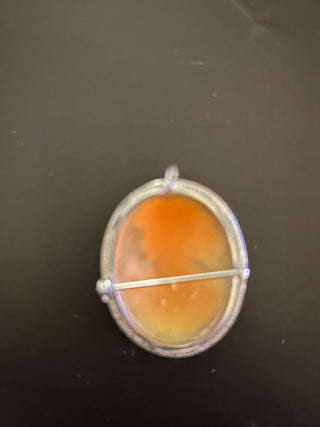 Cameo Pendent/Pin Sterling Setting