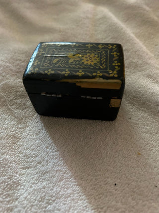 Trinket Box Folk Art Hand Painted