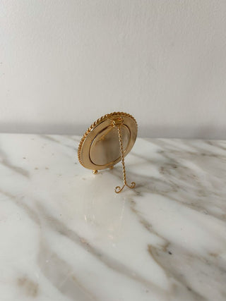 Italian Micro Mosaic Oval Picture Frame