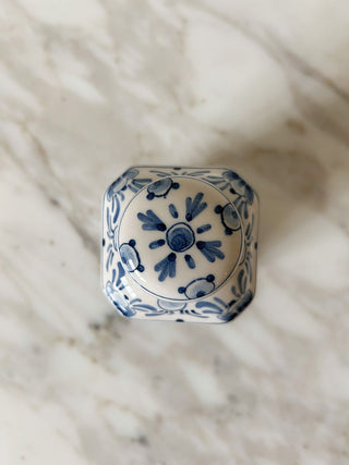Delft Tea Caddy w/ Lid