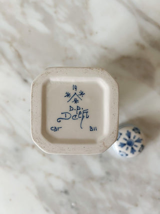 Delft Tea Caddy w/ Lid