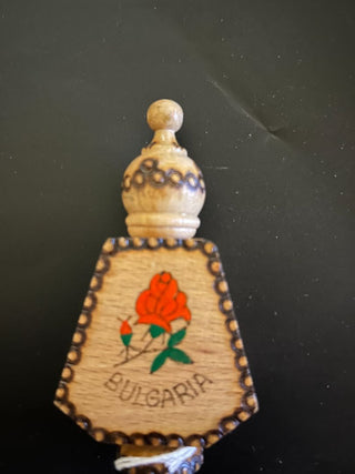Wooden Perfume Bottle. Bulgaria
