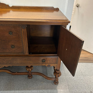 Beautiful Vintage Solid Wood Buffet 67Wx21Dx42H