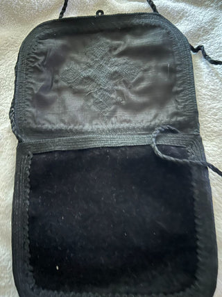 Black Velvet Bag Embroidered