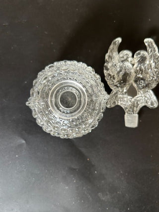Clear Cut Glass Perfume Bottle