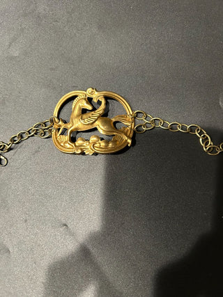 Pegasus Brass Bracelet