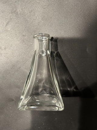 Cut Glass Bottle. Square Base