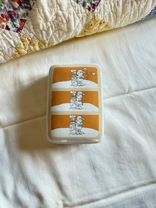 Golf Trinket Box vintage 1975