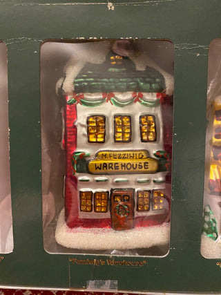 A Christmas Carol Ornaments-Blown Glass-Dept 56-Box Set of 3