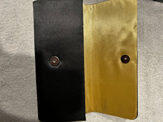 Ladies Evening Blk & Gold Clutch