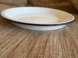white enamel dish