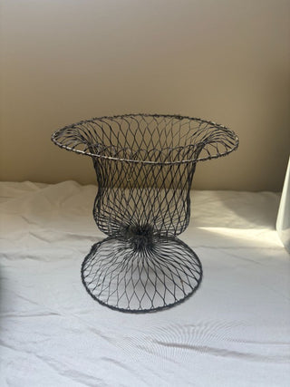 french wire vase with corks