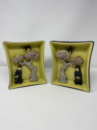 Vintage 3D Asian Wall Hangings