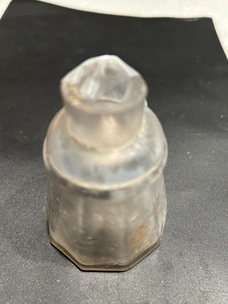 Antique Glass Cone Inkwell