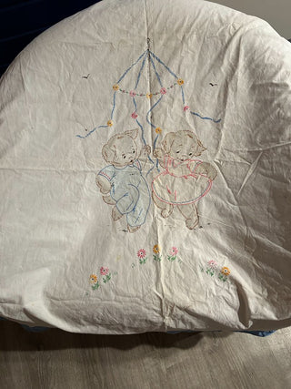 Hand Embroidered Baby's Quilt