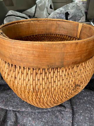 Vintage woven large basket