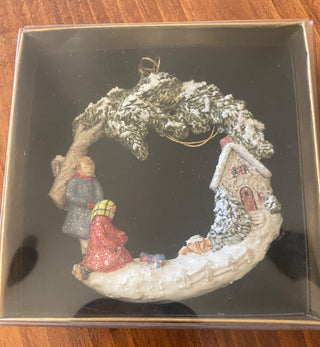 Hestia Ornament-Winter Scene-w\Box-ty